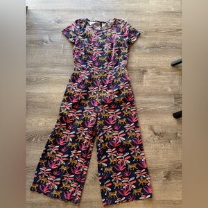 ModCloth Cheetah Jumpsuit Romper Linen